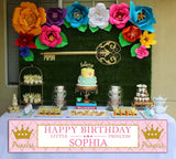 Princess Birthday Party Long Banner for Decoration