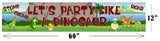 Dinosaur Theme Birthday Party Long Banner for Decoration