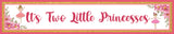 Twin Girls Birthday Party Long Banner for Decoration