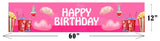 Pyjama Birthday Party Long Banner for Decoration