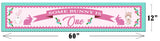 Bunny Birthday Party Long Banner for Decoration