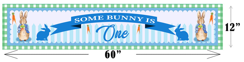 Bunny Birthday Party Long Banner for Decoration