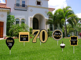 70th Theme Birthday Party Cutouts