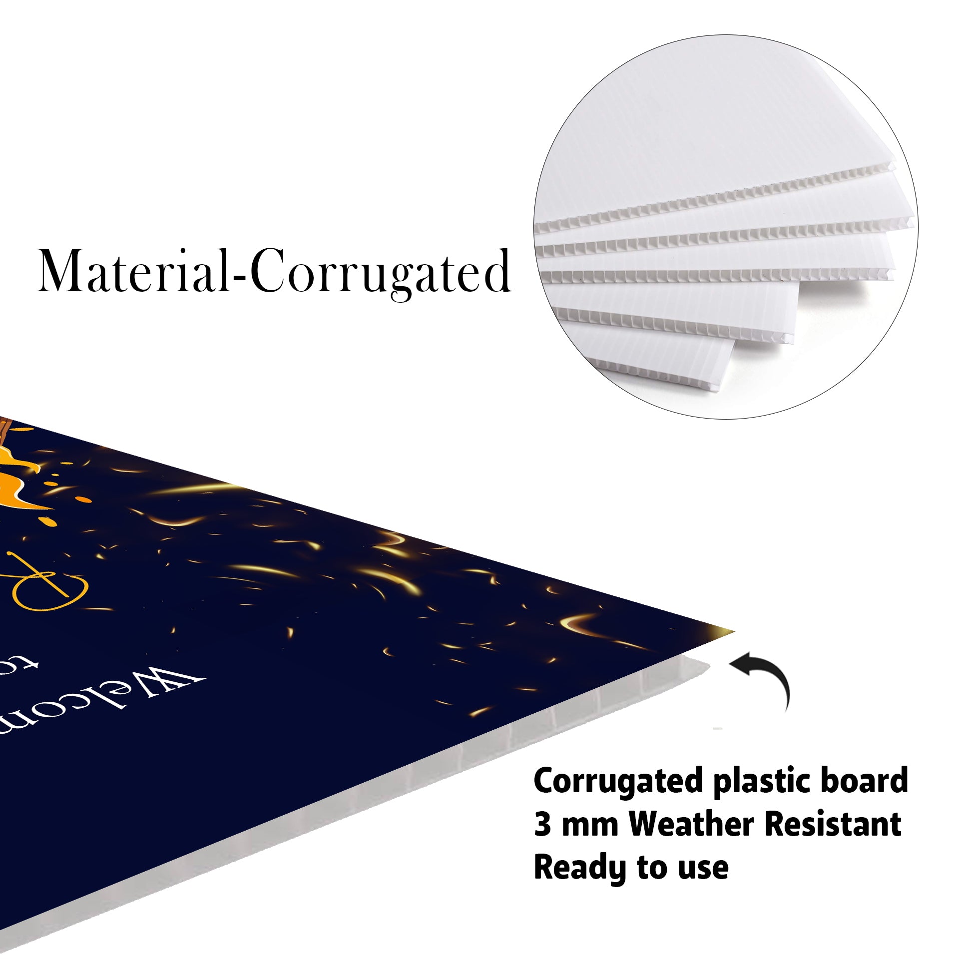 Lohri Party Personalized Yard Sign/Welcome Board