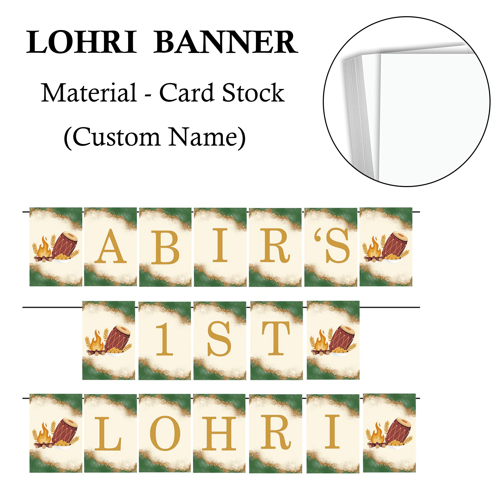 Lohri Party Banner for Decoration