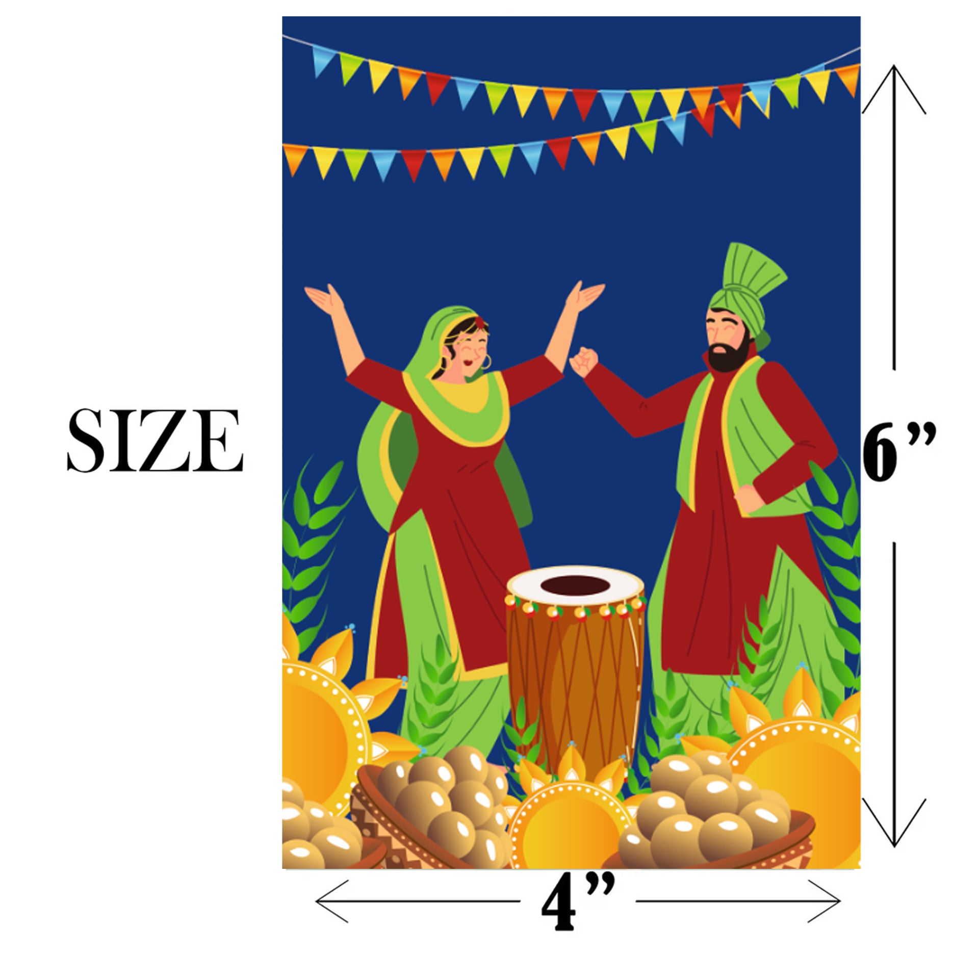 Happy Lohri  Banner or Buntings  for Decoration