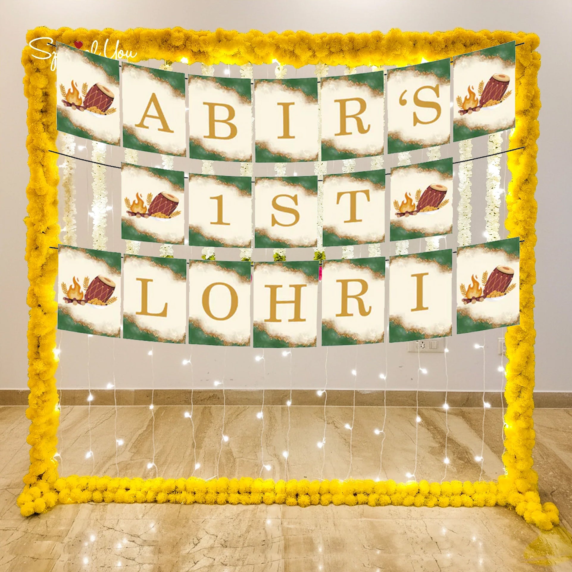 Lohri Party Banner for Decoration