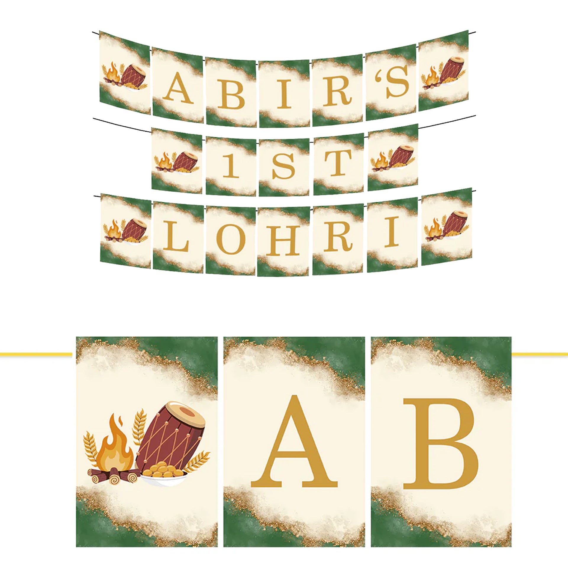 Lohri Party Banner for Decoration