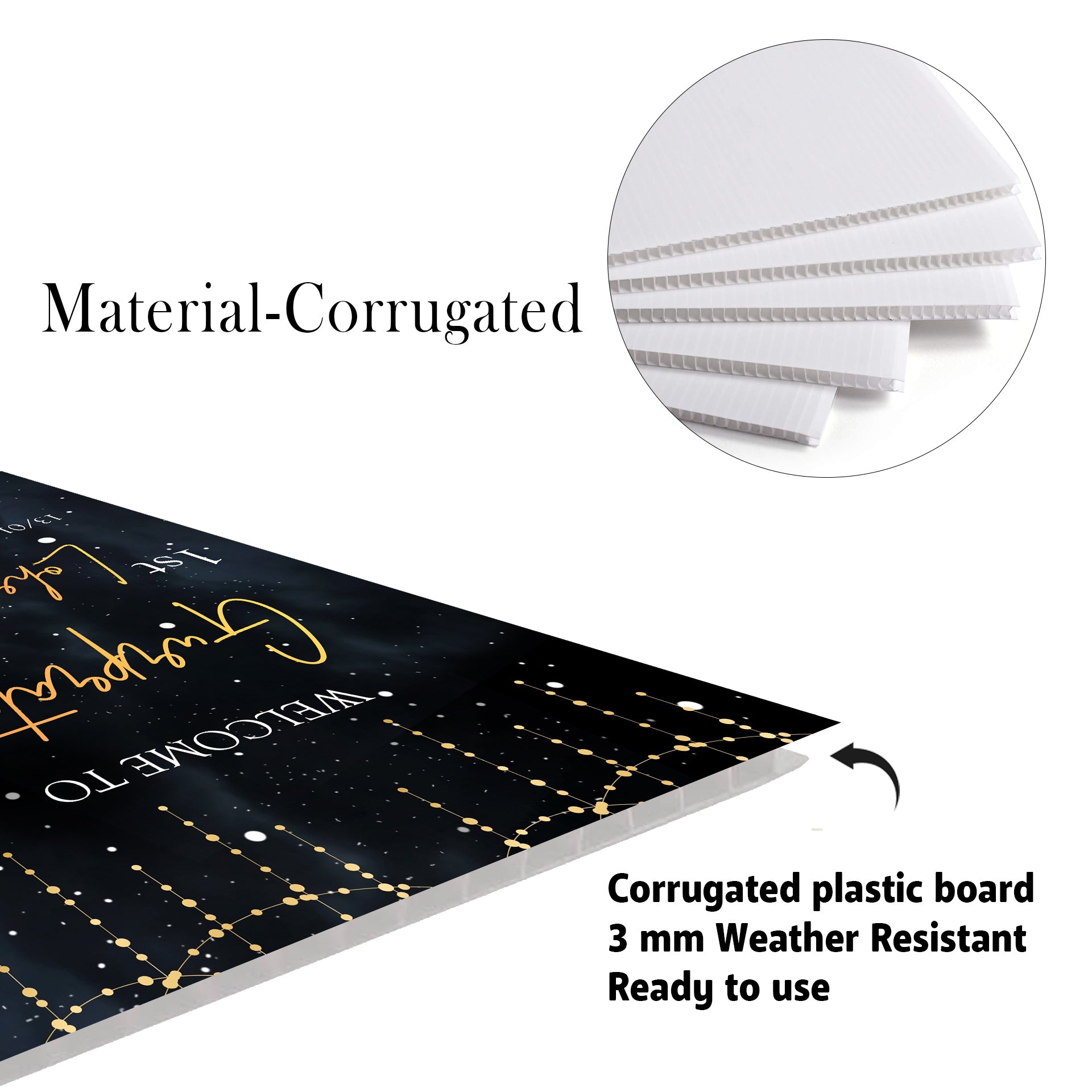 Lohri Party Personalized Yard Sign/Welcome Board (Copy)