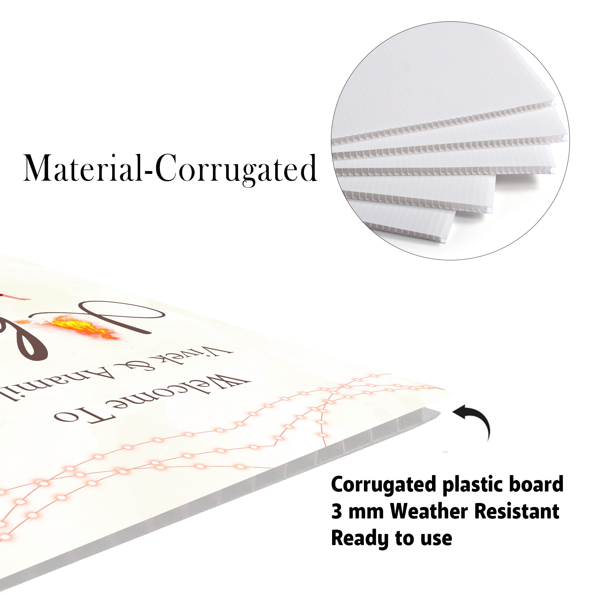 Lohri Party Personalized Yard Sign/Welcome Board