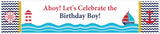 Nautical Birthday Party Long Banner for Decoration