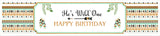 Wild One Birthday Party Long Banner for Decoration