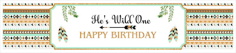 Wild One Birthday Party Long Banner for Decoration