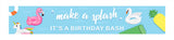 Pool Party Theme Party Long Banner for Decoration