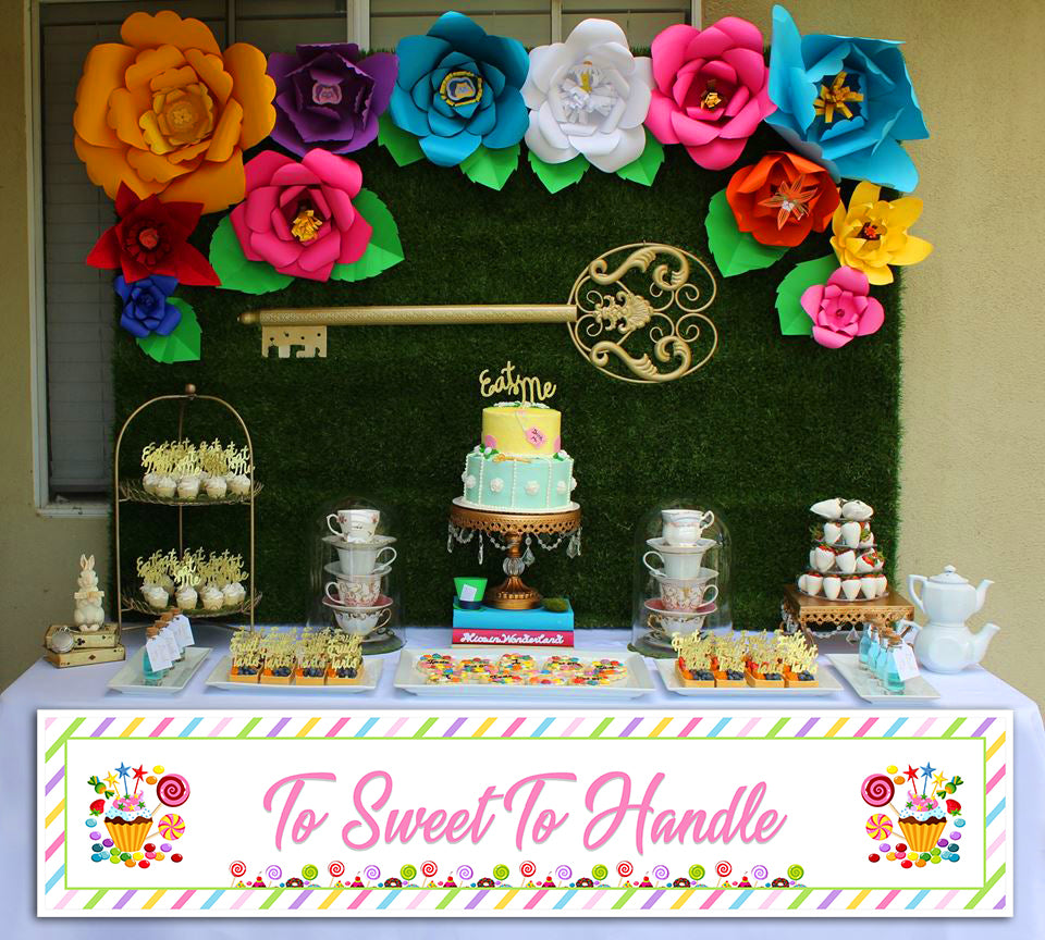Candyland Birthday Party Long Banner for Decoration