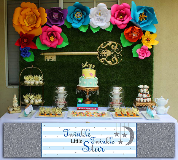 Twinkle Twinkle Little Star Birthday Party Long Banner for Decoration