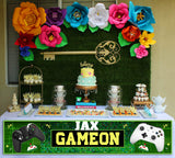 Gaming Theme Birthday Party Long Banner for Decoration