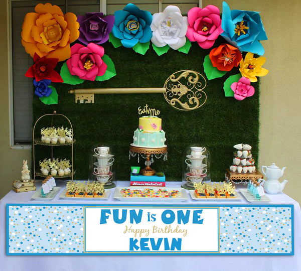 One Is Fun Birthday Party Long Banner for Decoration