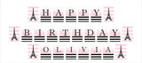 Paris Theme  Birthday Party Banner for Decoration