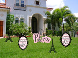 Paris Theme Birthday Party Cutouts