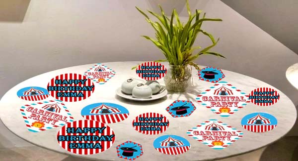 Carnival  Birthday Party Table Confetti