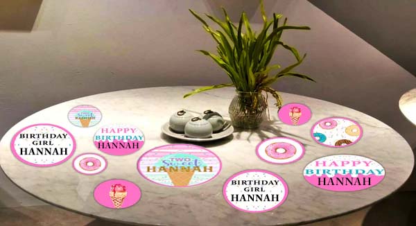 Two Sweet Birthday Party Table Confetti