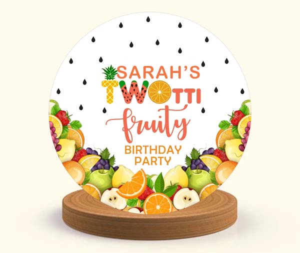 Twotti Fruity Theme Birthday Party Backdrop for Decoration-Personalized