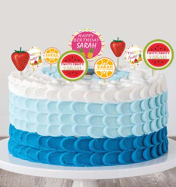 Twotti Fruity Birthday Party Cake Topper /Cake Decoration Kit