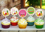 Twotti Fruity Birthday Party Cupcake Toppers for Decoration