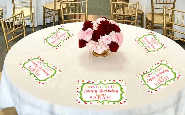 Twotti Fruity Birthday Table Mats for Decoration