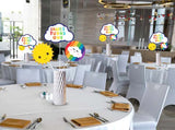 Rainbow Theme Birthday Party Table Toppers for Decoration