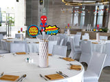 Super Hero Theme Birthday Party Table Toppers for Decoration