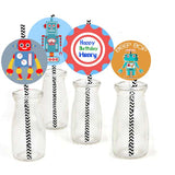 Robot Birthday Party Paper Decorative Straws