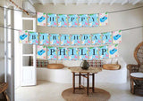 Pool Birthday Party Banner for Decoration