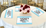 Two Cool Party Birthday Table Mats for Decoration