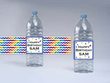 Joyful Party Theme Water Bottle Labels