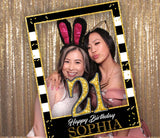 21st Theme Birthday Party Selfie Photo Booth Frame