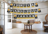 40th Birthday Party Banner for Decoration