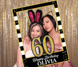 60th Theme Birthday Party Selfie Photo Booth Frame