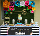 16th Theme Birthday Party Long Banner for Decoration