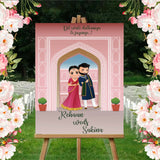 Indian Wedding Ceremony Welcome Board for Decoration