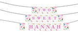 Two Sweet Theme Birthday Party Banner for Decoration