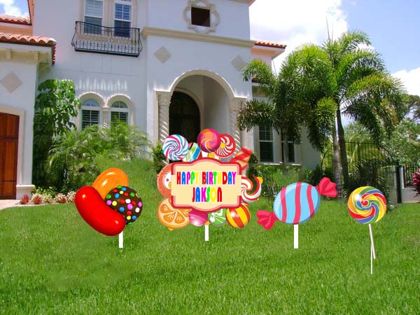 Candyland Theme Birthday Party Cutouts