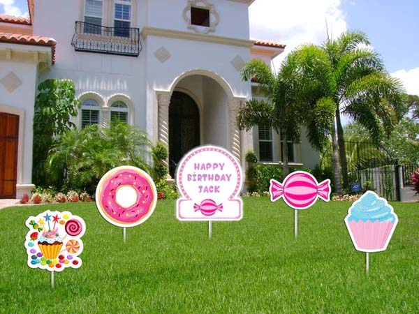 Candyland Theme Birthday Party Cutouts