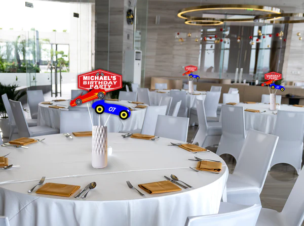 Racing Car Theme Birthday Party Table Toppers for Decoration