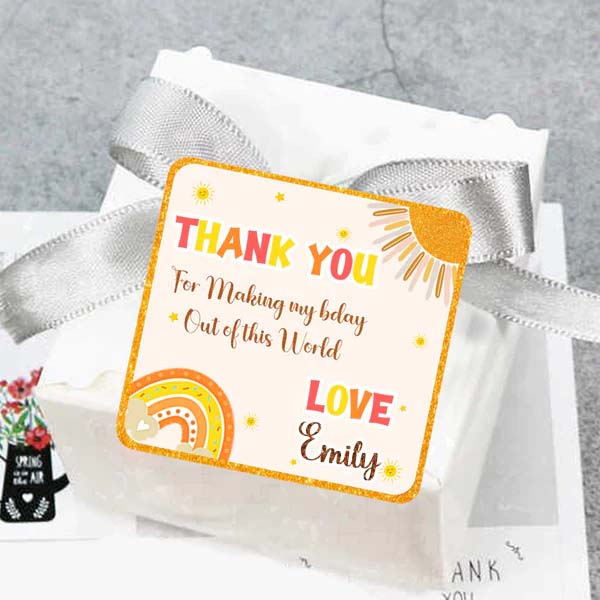 First Trip Around The Sun  Birthday Party Thank You Tags/Return Gift tags