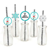 Winter Wonderland Birthday Party Paper Decorative Straws