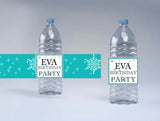 Winter Wonderland Theme Water Bottle Labels