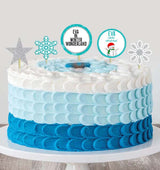 Winter Wonderland Theme Birthday Party Cake Topper /Cake Decoration Kit