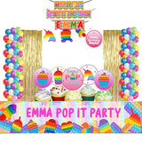 Pop It Birthday Party Decoration Kit - Personalized